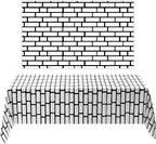 Chuangdi 2pcs 4.5 x 9 Feet Brick Wallpaper Peel and Stick Backdrop Tablecloth by Chuangdi