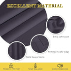 NICETOWN Greyish Purple Blackout Curtain - Image 2