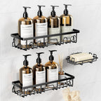 Shower Caddy, 3 Pack Shower Shelves - Image 2