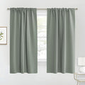 RYB HOME Blackout Curtains for Living Room, Farmhouse Back Tab& Rod Pocket by RYBHOME