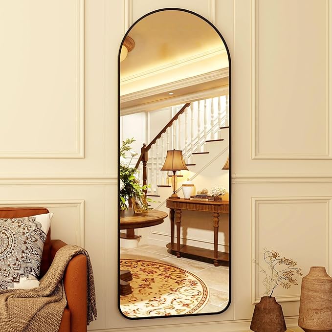 HARRITPURE 64"x21" Arched Full Length Mirror Floor Mirrors - Image 2