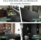 Dimoon 394''x23.6'' Peel and Stick Wallpaper Black Contact Paper - Image 5