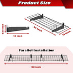 WALMANN 2 Pack Garage Wall Mount Shelves, 45x15 inch Wall Mounted Storage - Image 2