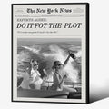 Black and White Fashion Hot Girl Poster Fun Do It by Unknown