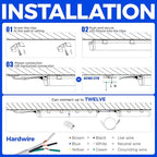 Barrina T5 LED Ceiling Light Fixtures, Corded Electric - Image 9