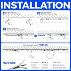 Barrina T5 LED Shop Light 2FT, Utility Shop Lights, Ceiling and Under Cabinet - Image 9