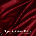 NICETOWN Christmas Red Velvet Curtains and Drapes 102 inches Long, Extra Long - Image 6