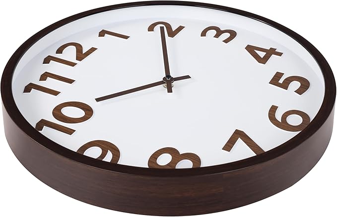 Modern Wood Farmhouse Wall Clock 16 Inch Large Vintage Wall Clocks Battery - Image 6