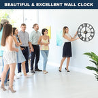 Pytha Sight Wall Clock Large for Living Room Decor, 18 Inch Decorative Silent - Image 3