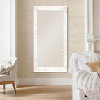 Tanmicoshomy 26 x 40 Inch Rectangle Bathroom Mirror, Natural Shell Framed - Image 5