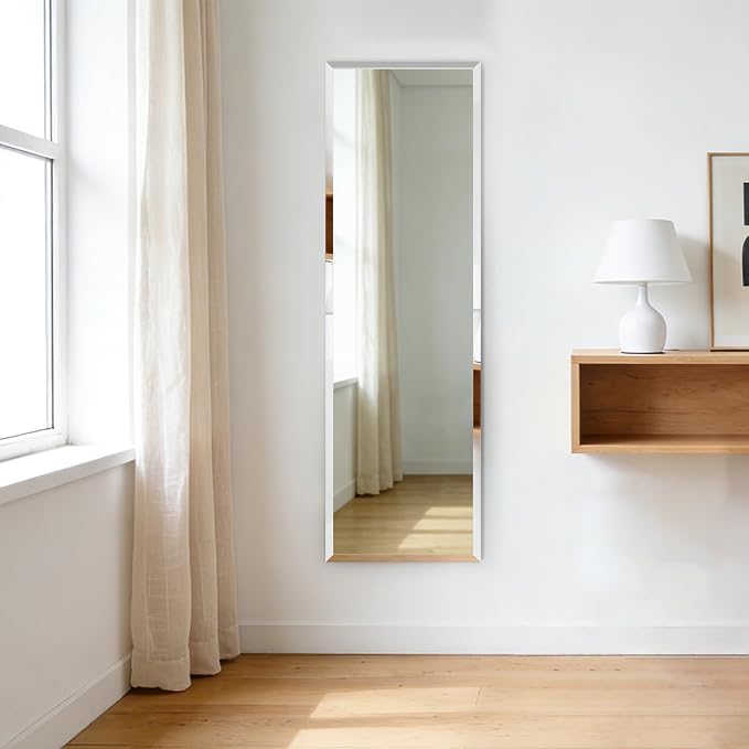 Frameless Mirror Full Length 56”x16”| Wall Mount Mirror Full Length Beveled - Image 4
