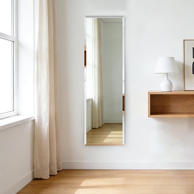 Frameless Mirror Full Length 59”x16”| Wall Mount Mirror Full Length Beveled - Image 5