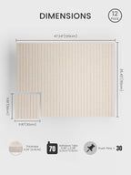 Bumusty Large Cork Board Alternative-48 x 36" Felt Bulletin Board Tiles - Image 2