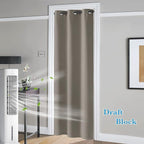 RYB HOME Temporary Doorway Curtains Blackout Privacy Room Divider Curtains - Image 3