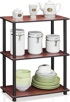 Furinno TURN-N-TUBE Storage Shelves, 3-Tier Book Shelf, Corner Shelf, Toolless - Image 5