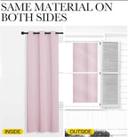 NICETOWN Baby Pink Blackout Curtains 90 inches Length - Image 5