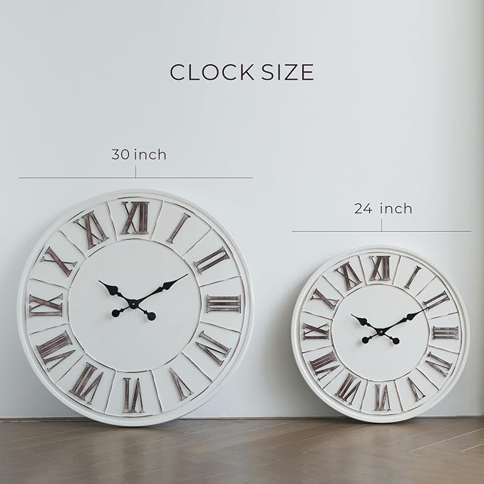 Oversized Farmhouse Wall Clock - Image 8