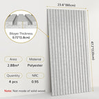TONOR Dual-Layer Thickened Acoustic Wall Panels Self Adhesive, 4 Pack - Image 2