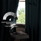 NICETOWN Greyish Blue Velvet Curtains, Luxury and Soft Thermal Insulated Velvet - Image 5