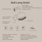 AKSDA LED Reading Lights, Wall Mounted Sconces - Image 4