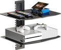 WALI Floating TV Shelf, 2 Tier Glass Projector Shelf by WALI