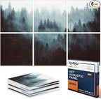 BUBOS 6 Pack Art Acoustic Panels, 70.8" x 47.2" Sound Absorbing Wall Decor by BUBOS