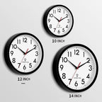 DAXSMY Atomic Wall Clock Analog 12 Inch Battery Operated Modern Decorative - Image 2