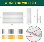 Yuzzy Slat Wall Paneling 2 x 4ft, Garage Slatwall Panel Wall Storage Systems - Image 4