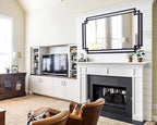 32" x 47" Large Wall Mirror for Living Room Decor, Horizontal/Vertical Hanging - Image 6