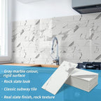 Art3d 102-Piece Faux Stone Peel and Stick Backsplash Tile, Waterproof Thick PVC - Image 5