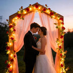 GOESWELL Rose Flowers Vines Garland Lights: 6FT Artificial Flower Vine Lights - Image 9