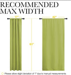 NICETOWN Green Blackout Draperies Curtains - Image 8