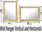2 Piece Wall Mirrors, Crush Diamond Wall Decor - Image 7