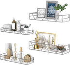 Amaoot Floating Shelves Set of 3, Home Wood Wall Shelf, Farmhouse Shelf by Amoot