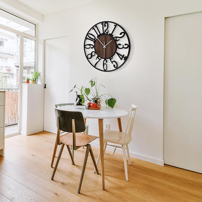 1st owned Large Wall Clock for Living Room Decor- 24" Decorative Antique Silent - Image 7