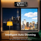 JALL 16.15 inch Large Digital Wall Clock, RGB Lights - Image 7