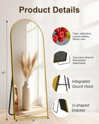 59"x16" Floor Mirror Full Length, Arched Full Length Mirror - Image 6