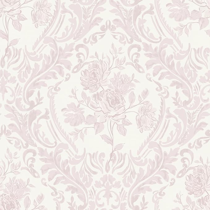 Ismoon Peel and Stick Wallpaper Vintage Floral Contact Paper Boho Watercolor by Ismoon