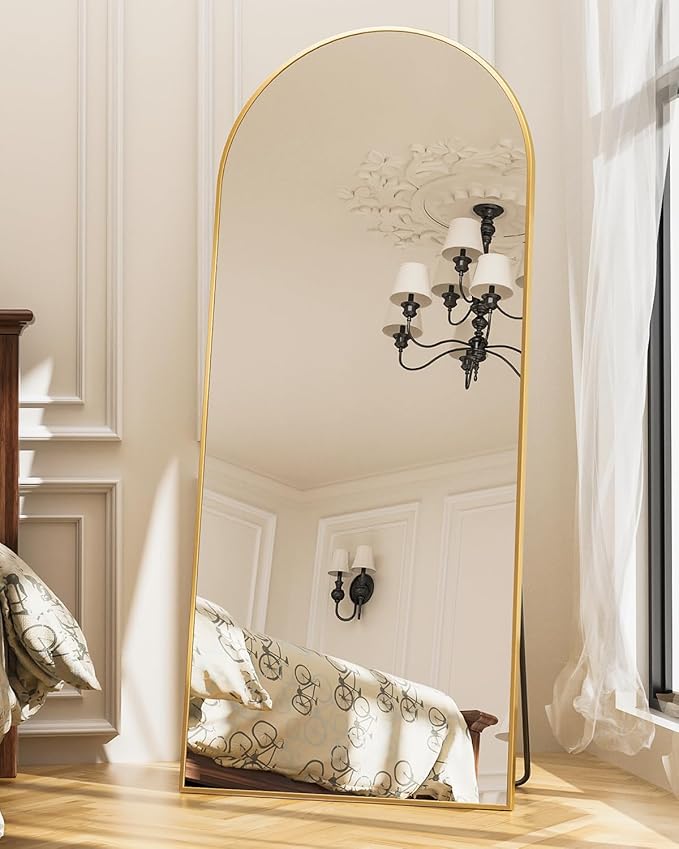 Antok Full Length Mirror, Arched Floor Standing Freestanding Arch Full Body by AntokMirror