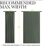 NICETOWN Bedroom Curtains Blackout Draperies - Image 7