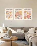 Sage Green Boho Wall Art Set of 3, Minimalist Framed Wall Art Geometric Line - Image 4