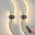 Battery Operated Wall Sconces Set of 2, Dimmable Modern LED Rechargeable Wall - Image 9