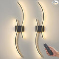 Battery Operated Wall Sconces Set of 2, Dimmable Modern LED Rechargeable Wall by Unknown