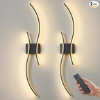 Battery Operated Wall Sconces Set of 2, Dimmable Modern LED Rechargeable Wall by Unknown