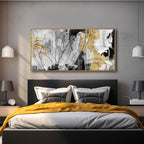 YJYart Abstract Wall Art Office Decor Gold Wall Decor - Image 3