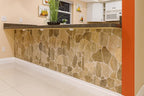 Dundee Deco 3D Wall Panels Faux Stone PVC Brown Beige, 3.2 ft X 2.1 ft - Image 9