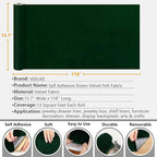 VEELIKE Self Adhesive Green Velvet Flock Liner Contact Paper - Image 6