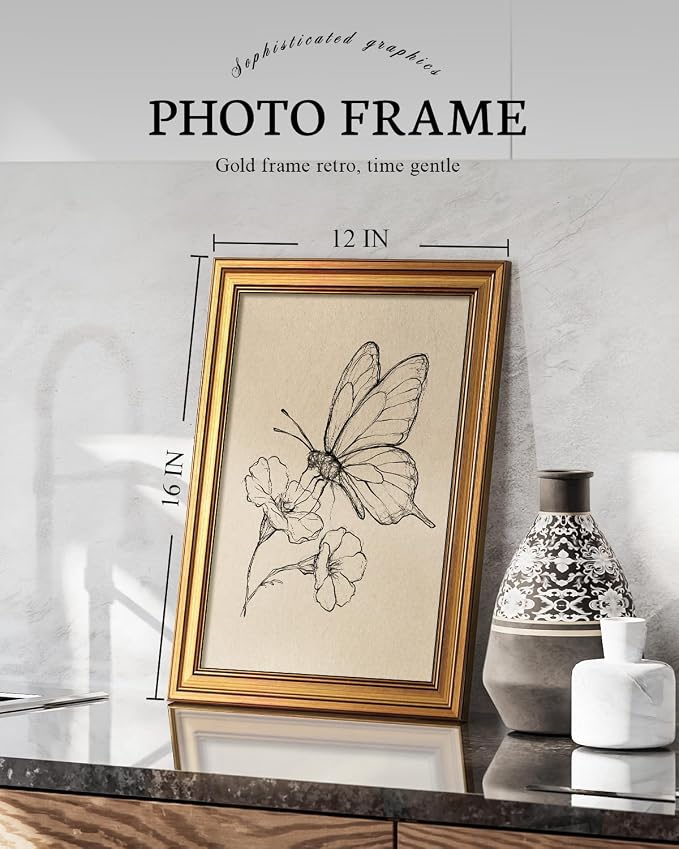 VIYYIEA Vintage Gold Framed Wall Art - Image 2