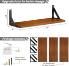 Forbena Walnut Brown Wall Bookshelf - Image 3