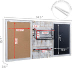 MyGift 3 Panel Wall Mounted Entryway Bulletin Board Combo Set - Image 5